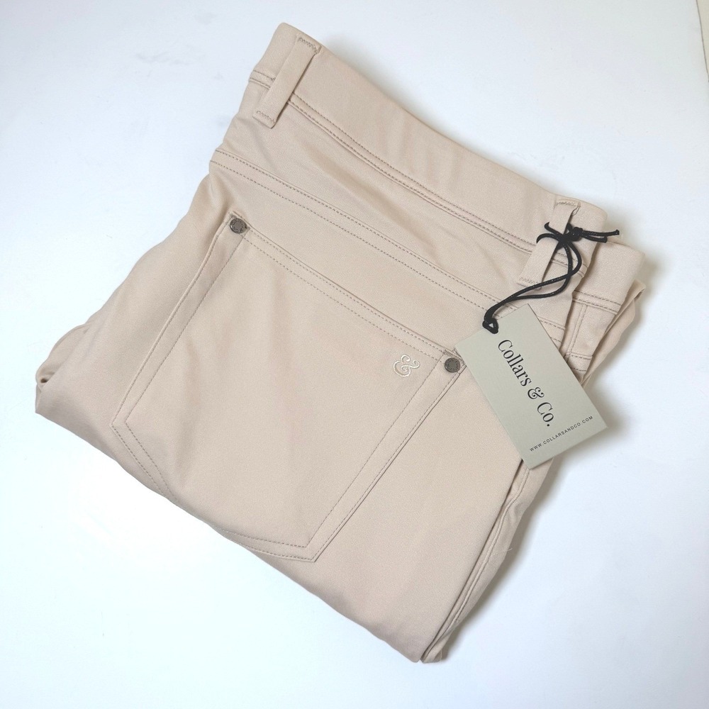 Collars & Co CEO Tech Pull On Pants Men 32x30 Stone Performance Commute Golf NEW